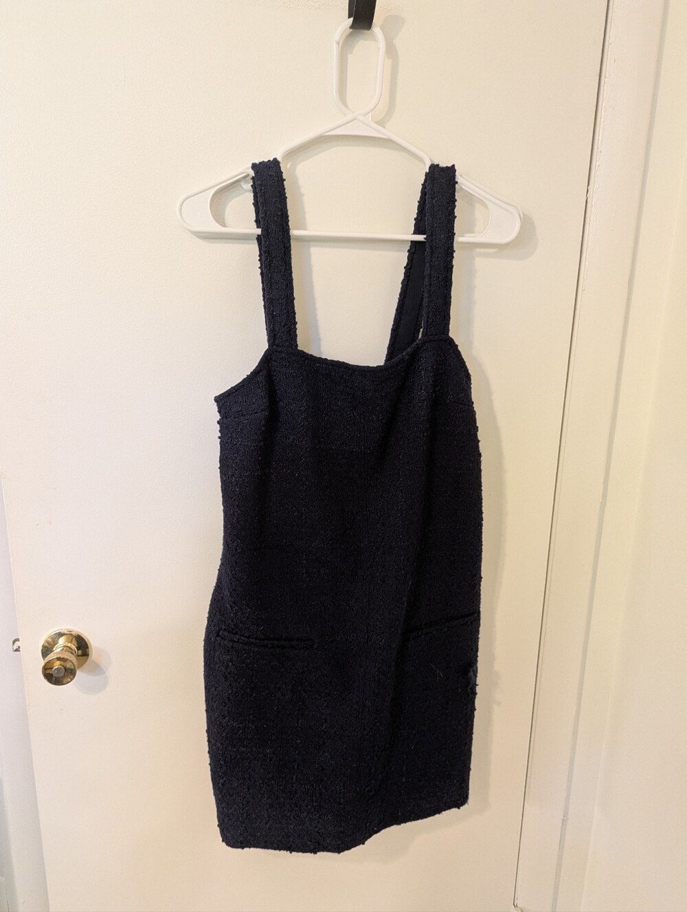 NWT Abercombie & fitch tweed Dress Textured tweed Navy Size Small